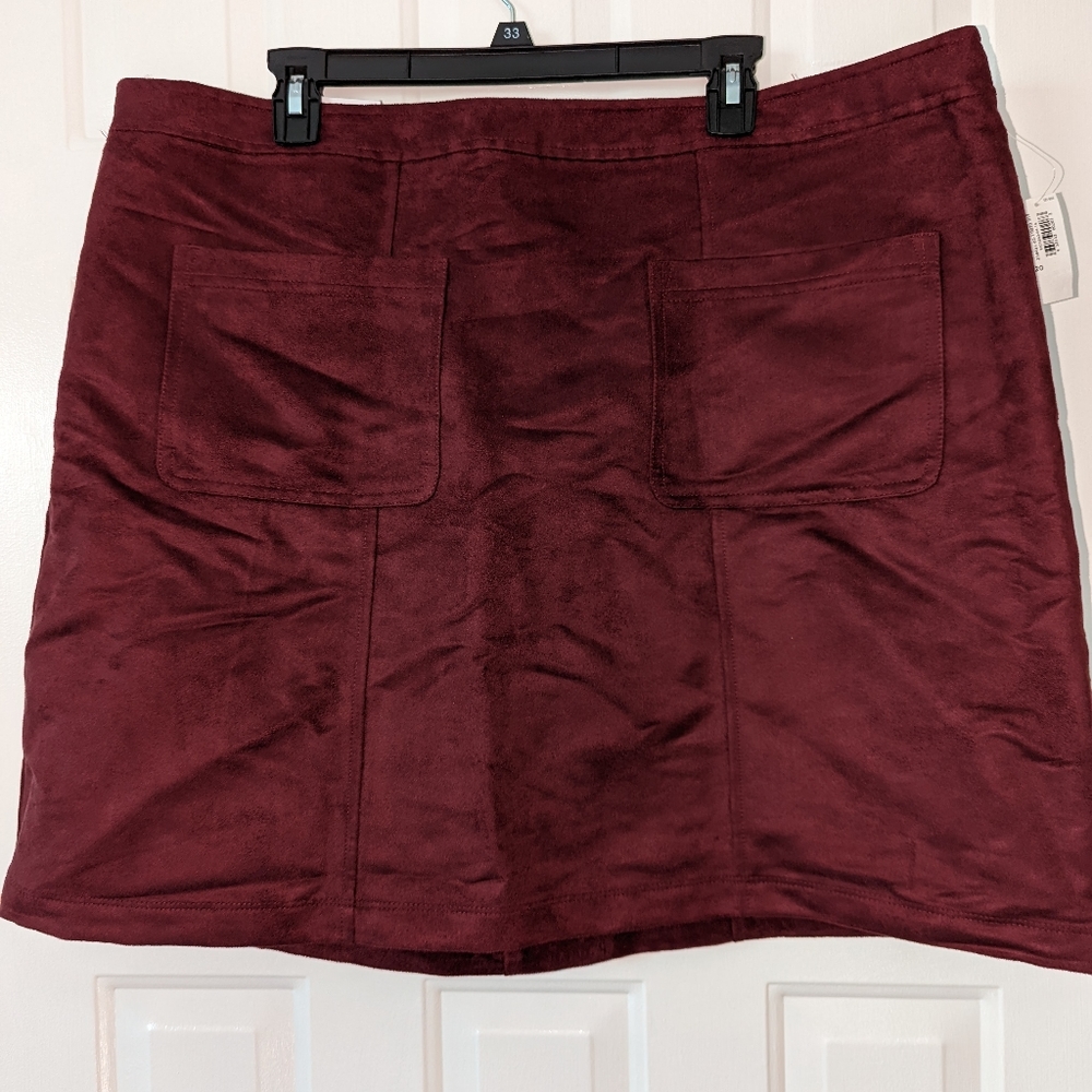 Old Navy suede high waist skirt